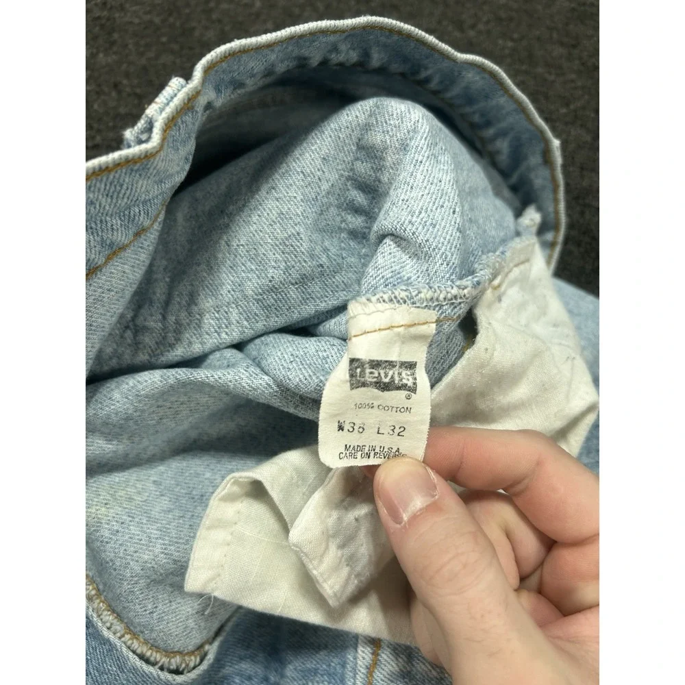 Vintage‎ Levis 505 XX Jeans Mens 38x32 (Fits 37x33) USA Made 80s Light Wash